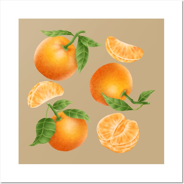 Tangerines Wall Art by CleanRain3675